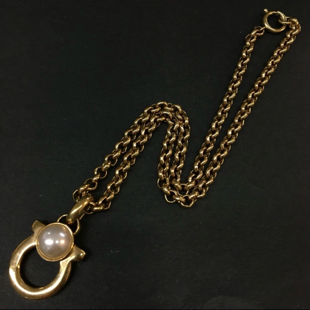 Salvatore Ferragamo Gancini Pendant Necklace